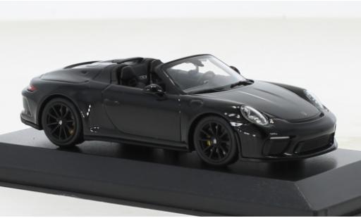 Coche miniatura Porsche 992 Speedster 1/43 Minichamps 911 (991) negro 2019 Porsche 992 Speedster 1/43 Minichamps 911 (991) negro 2019 coche miniatura