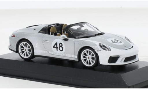 Coche miniatura Porsche 992 Speedster 1/43 Minichamps 911 (991) gris 2019 Porsche 992 Speedster 1/43 Minichamps 911 (991) gris 2019 coche miniatura