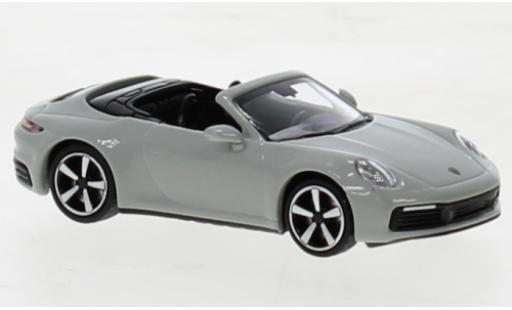 Coche miniatura Porsche 992 4S 1/87 Minichamps 911  Carrera cabriolet gris 2019 Porsche 992 4S 1/87 Minichamps 911  Carrera cabriolet gris 2019 coche miniatura