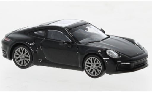Coche miniatura Porsche 992 4S 1/87 Minichamps 911  Carrera negro 2019 Porsche 992 4S 1/87 Minichamps 911  Carrera negro 2019 coche miniatura