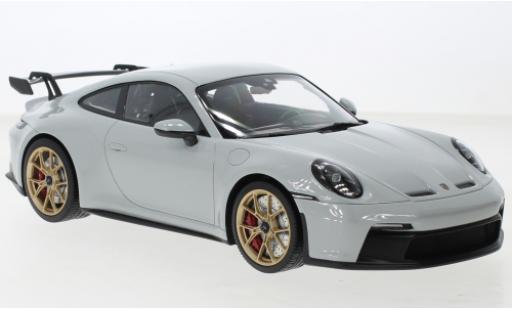 Coche miniatura Porsche 992 GT3 1/18 Minichamps 911  gris 2021 Porsche 992 GT3 1/18 Minichamps 911  gris 2021 coche miniatura