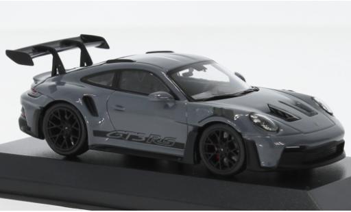 Coche miniatura Porsche 992 GT3 R 1/43 Minichamps 911  S gris 2023 Porsche 992 GT3 R 1/43 Minichamps 911  S gris 2023 coche miniatura