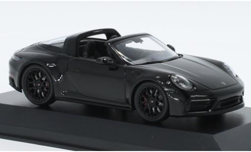 Coche miniatura Porsche 992 Targa 1/18 Minichamps 911  4 GTS negro 2021 Porsche 992 Targa 1/18 Minichamps 911  4 GTS negro 2021 coche miniatura