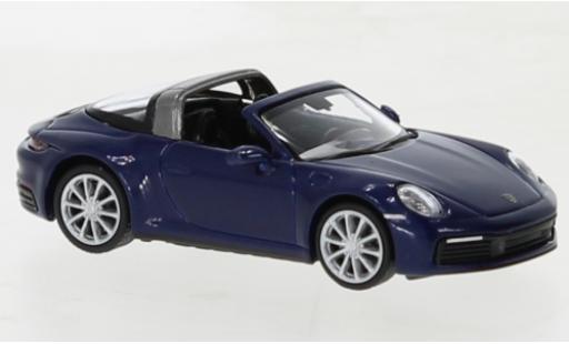 Coche miniatura Porsche 992 Targa 1/87 Minichamps 911  4 metallise azul 2020 Porsche 992 Targa 1/87 Minichamps 911  4 metallise azul 2020 coche miniatura