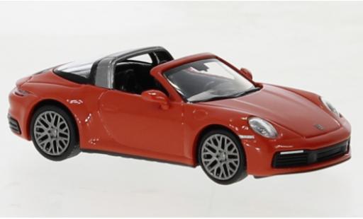Coche miniatura Porsche 992 Targa 1/87 Minichamps 911  4 naranja 2020 Porsche 992 Targa 1/87 Minichamps 911  4 naranja 2020 coche miniatura