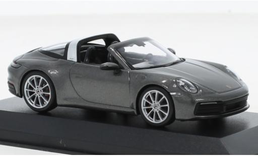 Coche miniatura Porsche 992 Targa 1/43 Minichamps 911  4S metallise gris 2020 Porsche 992 Targa 1/43 Minichamps 911  4S metallise gris 2020 coche miniatura