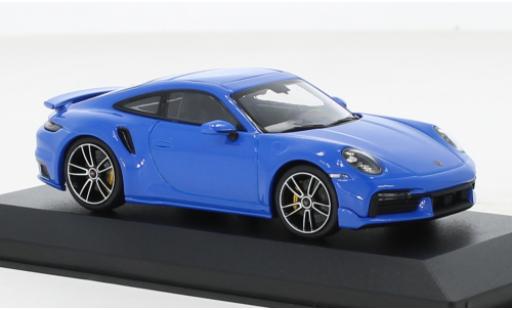 Coche miniatura Porsche 992 Turbo s 1/18 Minichamps 911  Turbo S azul 2021 Porsche 992 Turbo s 1/18 Minichamps 911  Turbo S azul 2021 coche miniatura