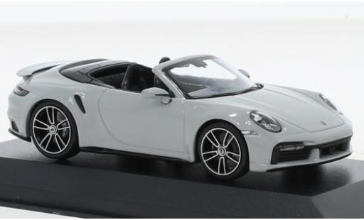 Coche miniatura Porsche 992 Turbo s 1/43 Minichamps 911  Turbo S cabriolet gris clair 2020 Porsche 992 Turbo s 1/43 Minichamps 911  Turbo S cabriolet gris clair 2020 coche miniatura