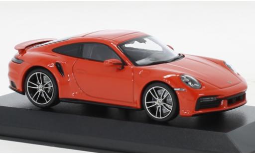 Coche miniatura Porsche 992 Turbo s 1/43 Minichamps 911  Turbo S naranja 2020 Porsche 992 Turbo s 1/43 Minichamps 911  Turbo S naranja 2020 coche miniatura