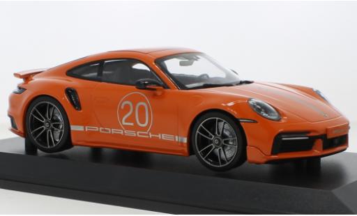 Coche miniatura Porsche 992 Turbo s 1/18 Minichamps 911  Turbo S naranja 2021 Porsche 992 Turbo s 1/18 Minichamps 911  Turbo S naranja 2021 coche miniatura