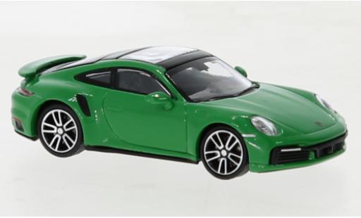 Coche miniatura Porsche 992 Turbo s 1/87 Minichamps 911  Turbo S verde 2020 Porsche 992 Turbo s 1/87 Minichamps 911  Turbo S verde 2020 coche miniatura