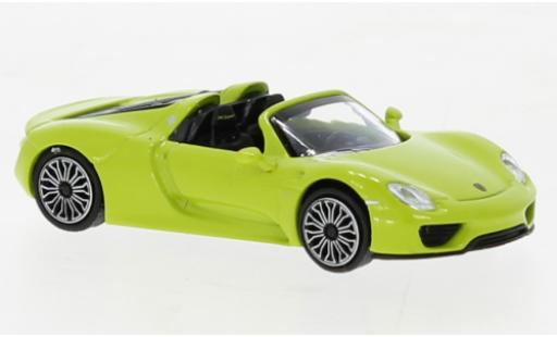 Coche miniatura Porsche 918 1/87 Minichamps Spyder verde 2013 Porsche 918 1/87 Minichamps Spyder verde 2013 coche miniatura