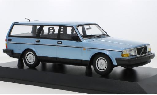 Coche miniatura Volvo 240 1/18 Minichamps GL Break metallise azul clair 1986 Volvo 240 1/18 Minichamps GL Break metallise azul clair 1986 coche miniatura
