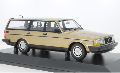 Coche miniatura Volvo 240 1/18 Minichamps GL Break metallise beige 1986 Volvo 240 1/18 Minichamps GL Break metallise beige 1986 coche miniatura