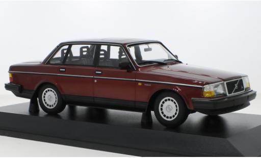 Coche miniatura Volvo 240 1/18 Minichamps GL metallise rouge foncé 1986 Volvo 240 1/18 Minichamps GL metallise rouge foncé 1986 coche miniatura