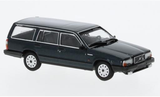 Coche miniatura Volvo 740 1/87 Minichamps GL Break metallise verde foncé 1986 Volvo 740 1/87 Minichamps GL Break metallise verde foncé 1986 coche miniatura