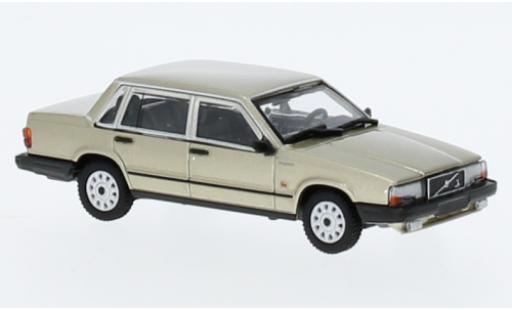 Coche miniatura Volvo 740 1/87 Minichamps GL metallise beige 1986 Volvo 740 1/87 Minichamps GL metallise beige 1986 coche miniatura