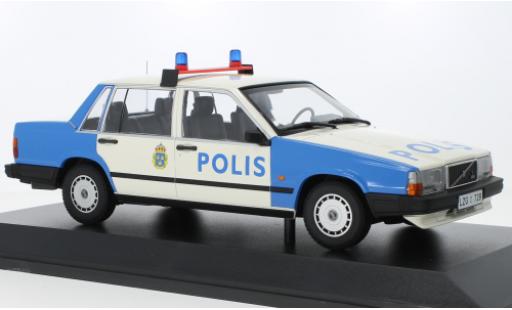 Coche miniatura Volvo 740 1/18 Minichamps GL Polis (SE) 1986 Volvo 740 1/18 Minichamps GL Polis (SE) 1986 coche miniatura