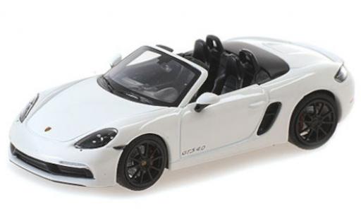Coche miniatura Porsche Boxster 1/43 Minichamps 718 GTS (982) blanco 2020 Porsche Boxster 1/43 Minichamps 718 GTS (982) blanco 2020 coche miniatura
