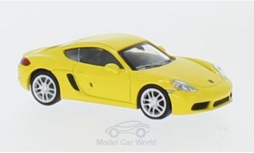 Coche miniatura Porsche Cayman 1/87 Minichamps 718 amarillo 2016 Porsche Cayman 1/87 Minichamps 718 amarillo 2016 coche miniatura