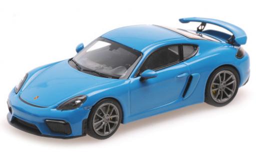 Coche miniatura Porsche Cayman GT4 1/43 Minichamps 718 GT4 (982) azul 2020 Porsche Cayman GT4 1/43 Minichamps 718 GT4 (982) azul 2020 coche miniatura