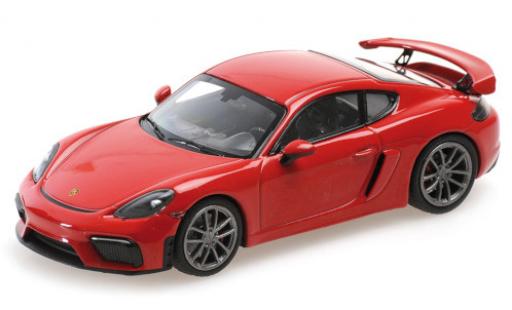 Coche miniatura Porsche Cayman GT4 1/43 Minichamps 718 GT4 (982) rojo 2020 Porsche Cayman GT4 1/43 Minichamps 718 GT4 (982) rojo 2020 coche miniatura