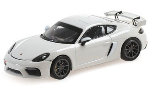 Coche miniatura Porsche Cayman GT4 Clubsport 1/43 Minichamps 718 GT4 Clubsport blanco 2020 Plain Body Porsche Cayman GT4 Clubsport 1/43 Minichamps 718 GT4 Clubsport blanco 2020 Plain Body coche miniatura