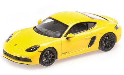 Coche miniatura Porsche Cayman GTS 1/43 Minichamps 718 GTS (982) amarillo 2020 Porsche Cayman GTS 1/43 Minichamps 718 GTS (982) amarillo 2020 coche miniatura
