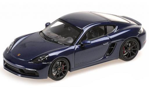 Coche miniatura Porsche Cayman GTS 1/43 Minichamps 718 GTS (982) metalico azul 2020 Porsche Cayman GTS 1/43 Minichamps 718 GTS (982) metalico azul 2020 coche miniatura