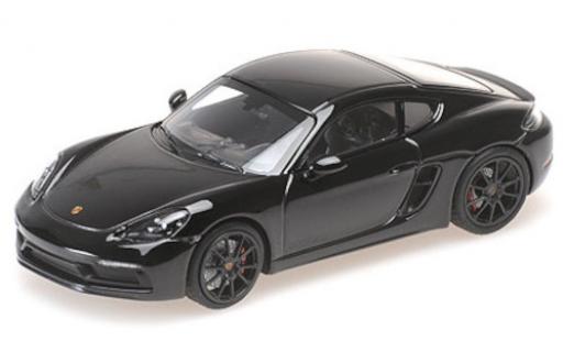 Coche miniatura Porsche Cayman GTS 1/43 Minichamps 718 GTS (982) negro 2020 Porsche Cayman GTS 1/43 Minichamps 718 GTS (982) negro 2020 coche miniatura