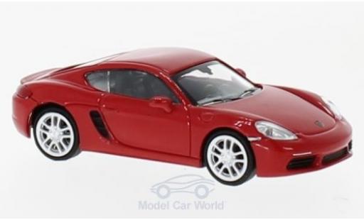 Coche miniatura Porsche Cayman 1/87 Minichamps 718 rojo 2016 Porsche Cayman 1/87 Minichamps 718 rojo 2016 coche miniatura