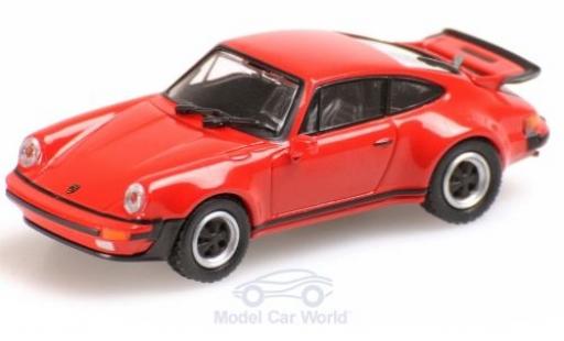 Coche miniatura Porsche 930 Turbo 1/87 Minichamps 911 () Turbo rojo 1977 Porsche 930 Turbo 1/87 Minichamps 911 () Turbo rojo 1977 coche miniatura