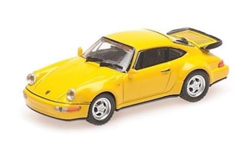 Porsche 964 Turbo 1/87 Minichamps 911  gelb 1990 1:87 coche miniatura