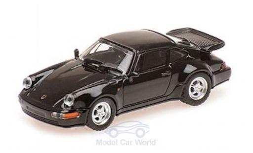 Coche miniatura Porsche 964 Turbo 1/87 Minichamps 911 () Turbo negro 1990 Porsche 964 Turbo 1/87 Minichamps 911 () Turbo negro 1990 coche miniatura