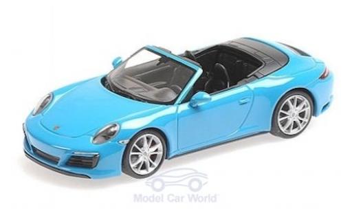 Coche miniatura Porsche 991 1/43 Minichamps 911 (.2) Carrera 4 Cabriolet azul 2016 Porsche 991 1/43 Minichamps 911 (.2) Carrera 4 Cabriolet azul 2016 coche miniatura