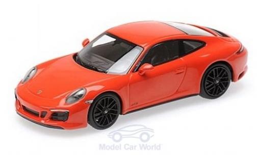 Coche miniatura Porsche 991 GTS 1/43 Minichamps 911 (.2) Carrera 4 GTS naranja 2017 Porsche 991 GTS 1/43 Minichamps 911 (.2) Carrera 4 GTS naranja 2017 coche miniatura