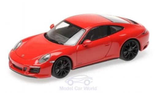 Coche miniatura Porsche 991 GTS 1/43 Minichamps 911 (.2) Carrera 4 GTS rojo 2017 Porsche 991 GTS 1/43 Minichamps 911 (.2) Carrera 4 GTS rojo 2017 coche miniatura