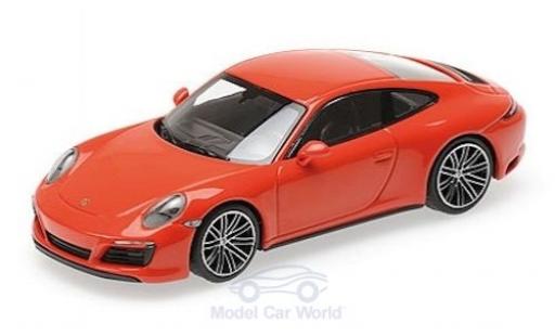 Coche miniatura Porsche 991 4S 1/43 Minichamps 911 (.2) Carrera 4S naranja 2016 Porsche 991 4S 1/43 Minichamps 911 (.2) Carrera 4S naranja 2016 coche miniatura