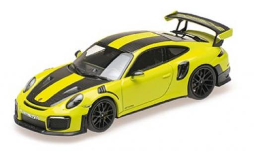 Coche miniatura Porsche 991 GT2 RS 1/18 Minichamps 911 (.2) GT2 RS verde 2018 avec Weissach Paket Porsche 991 GT2 RS 1/18 Minichamps 911 (.2) GT2 RS verde 2018 avec Weissach Paket coche miniatura