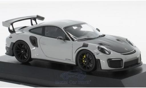 Coche miniatura Porsche 991 GT2 RS 1/43 Minichamps 911 (.2) GT2 RS gris/negro 2018 Porsche 991 GT2 RS 1/43 Minichamps 911 (.2) GT2 RS gris/negro 2018 coche miniatura