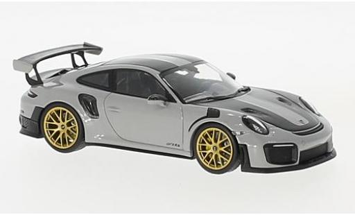 Coche miniatura Porsche 991 GT2 RS 1/43 Minichamps 911 (.2) GT2RS gris/carbon 2018 Weissachpaket Porsche 991 GT2 RS 1/43 Minichamps 911 (.2) GT2RS gris/carbon 2018 Weissachpaket coche miniatura