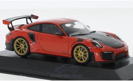 Coche miniatura Porsche 991 GT2 RS 1/43 Minichamps 911 (.2) GT2RS naranja 2018 Porsche 991 GT2 RS 1/43 Minichamps 911 (.2) GT2RS naranja 2018 coche miniatura