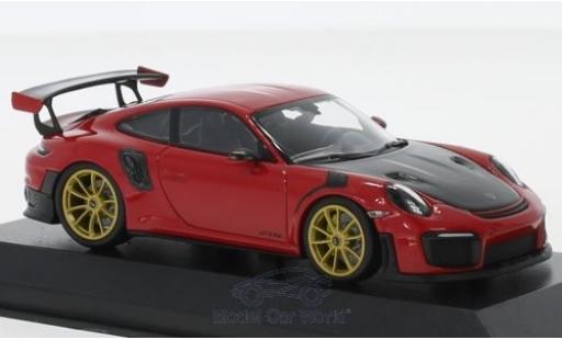 Coche miniatura Porsche 991 GT2 RS 1/43 Minichamps 911 (.2) GT2RS rojo 2018 Porsche 991 GT2 RS 1/43 Minichamps 911 (.2) GT2RS rojo 2018 coche miniatura