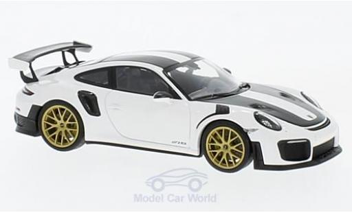 Coche miniatura Porsche 991 GT2 RS 1/43 Minichamps 911 (.2) GT2RS blanco 2018 Weissach-Package Porsche 991 GT2 RS 1/43 Minichamps 911 (.2) GT2RS blanco 2018 Weissach-Package coche miniatura