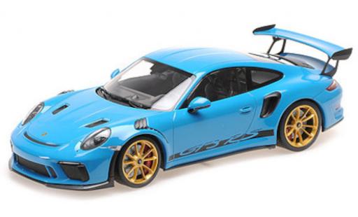 Coche miniatura Porsche 992 GT3 R 1/18 Minichamps 911 (991.2) GT3 RS azul 2019 mit Weissach Paket Porsche 992 GT3 R 1/18 Minichamps 911 (991.2) GT3 RS azul 2019 mit Weissach Paket coche miniatura