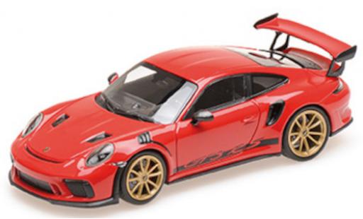 Coche miniatura Porsche 992 GT3 R 1/18 Minichamps 911 (991.2) GT3 RS rojo 2019 mit goldenen Felgen Porsche 992 GT3 R 1/18 Minichamps 911 (991.2) GT3 RS rojo 2019 mit goldenen Felgen coche miniatura