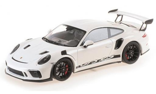 Coche miniatura Porsche 992 GT3 R 1/18 Minichamps 911 (991.2) GT3 RS blanco 2019 mit negroen Felgen Porsche 992 GT3 R 1/18 Minichamps 911 (991.2) GT3 RS blanco 2019 mit negroen Felgen coche miniatura