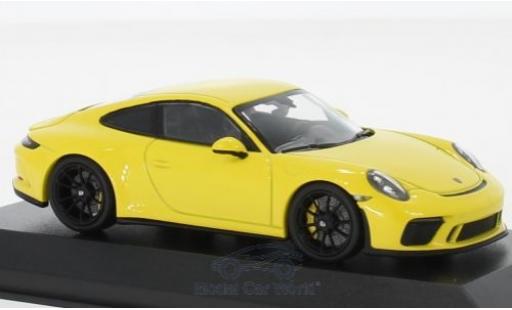 Coche miniatura Porsche 991 GT3 1/43 Minichamps 911 (.2) GT3 Touring amarillo 2018 Porsche 991 GT3 1/43 Minichamps 911 (.2) GT3 Touring amarillo 2018 coche miniatura