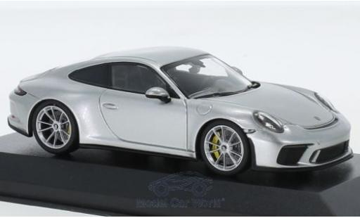 Coche miniatura Porsche 991 GT3 1/43 Minichamps 911 (.2) GT3 Touring gris 2018 Porsche 991 GT3 1/43 Minichamps 911 (.2) GT3 Touring gris 2018 coche miniatura