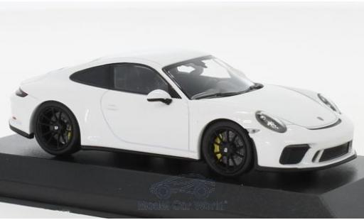 Coche miniatura Porsche 991 GT3 1/43 Minichamps 911 (.2) GT3 Touring blanco 2018 Porsche 991 GT3 1/43 Minichamps 911 (.2) GT3 Touring blanco 2018 coche miniatura